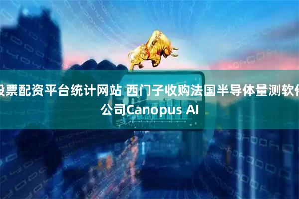 股票配资平台统计网站 西门子收购法国半导体量测软件公司Canopus AI